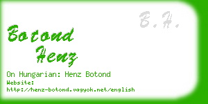 botond henz business card